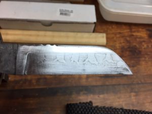 Hamon on custom knife